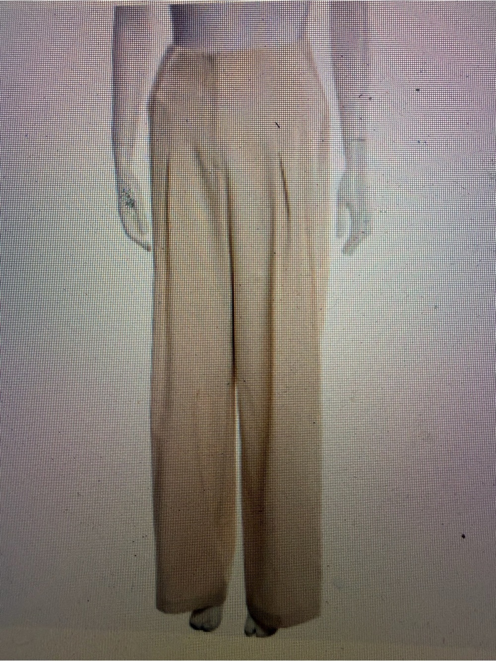 Wide-Leg High-Rise Pants in cream